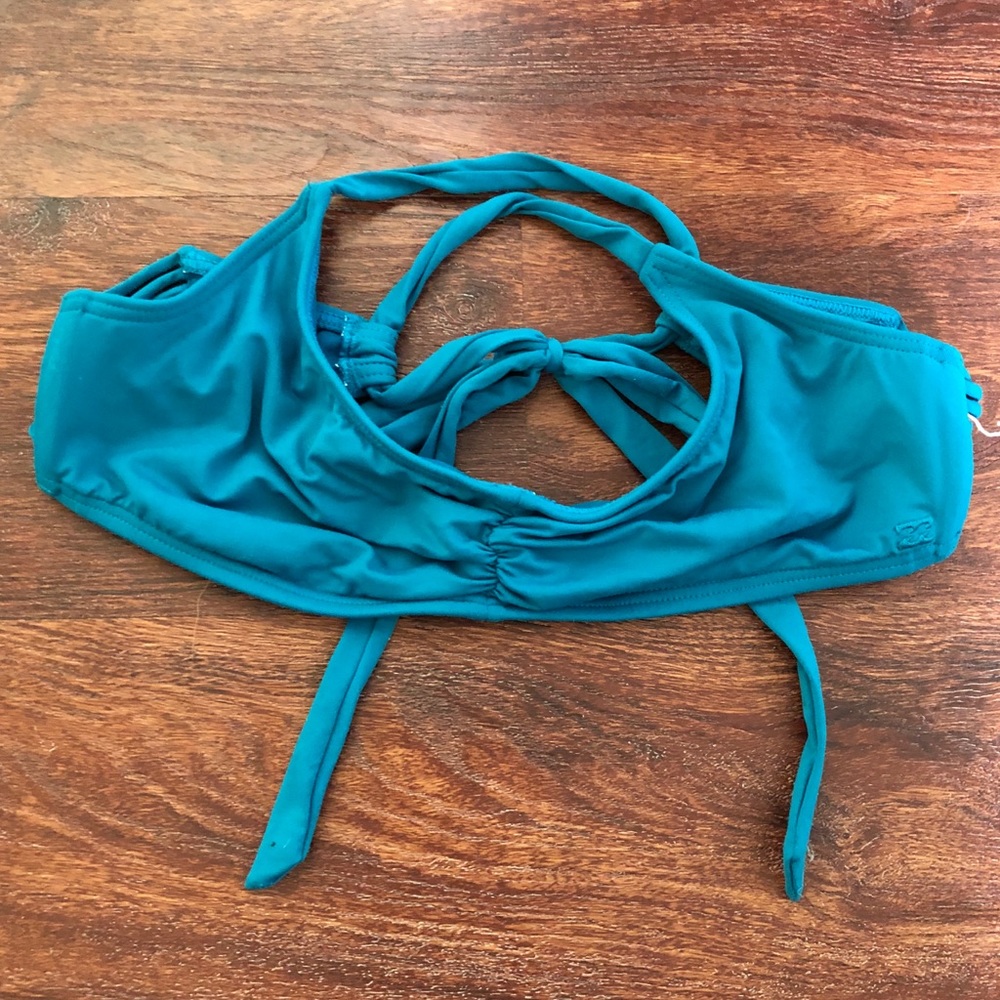 Blue bikini top